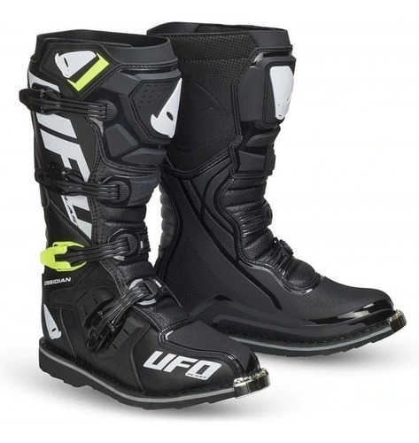 Botas Ufo Motocross Obsidian Negro Enduro