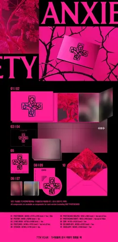 TXT アルバム3形態 HUNGER TENSION ANXIETY 新品未開封 Txt-7th Album 7th Year( Tension Ver. ) Original(anxiety