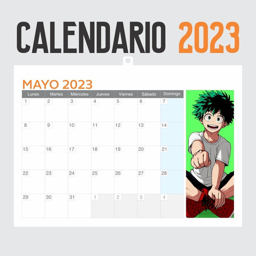 Imagen 4 de 6 de Calendario 2023 Anime Boku No Hero Academia - Animeras