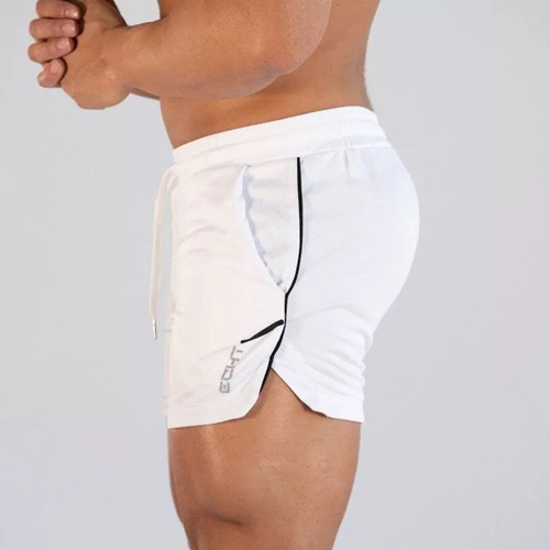 Imagen 6 de 10 de Short Deportivo Correr Elástico Corto Sexy Moda Echt Diag G