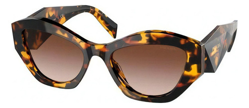 Gafas de sol Prada Opr 07ys Vau6153 con montura de tortuga, diseño irregular