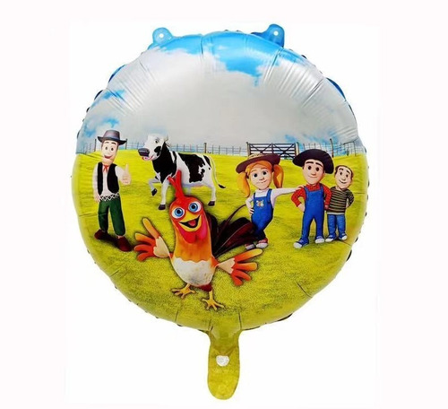 Pack Globos Granja De Zenon X 2 Unidades. Tamaño 45 Cm