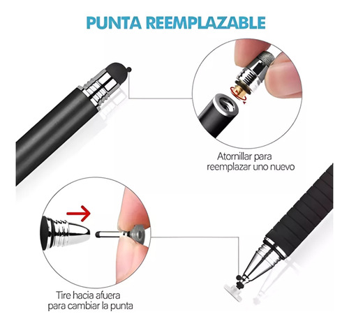 Lapiz Óptico Para Tablet Y Celula Táctil Dibujo Stylus Doble