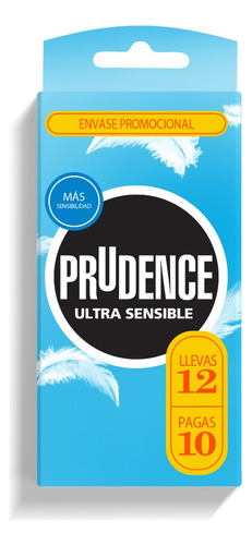 Preservativo Prudence Ultra Sensible Caja De 12 Unidades 