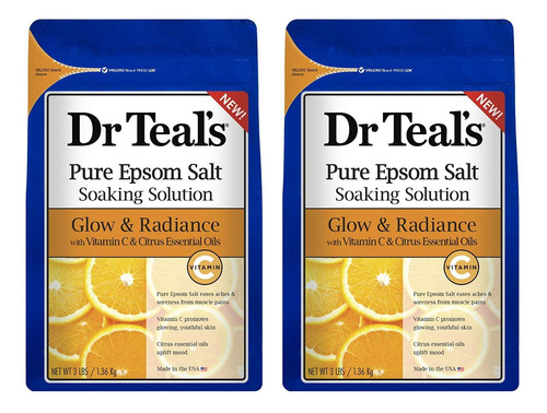 Dr. Teal's Salt Soak - Set De   Var 3 Pound (pack Of 2) Drtl