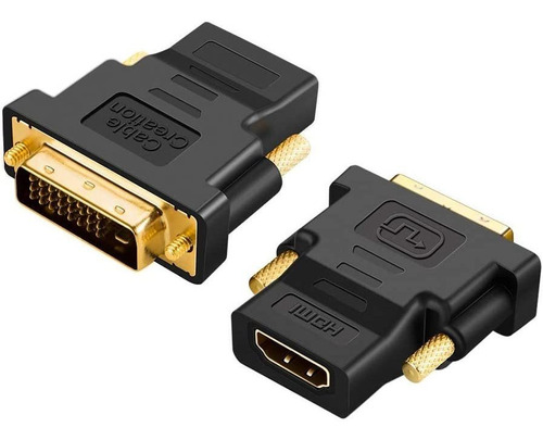 Cablecreation - Adaptador Dvi A Hdmi  2 Unidades De Dvi Bidi