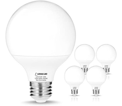 Lohas G25 Bombillas Led Equivalentes A W-100 W 75, 5000k Luz