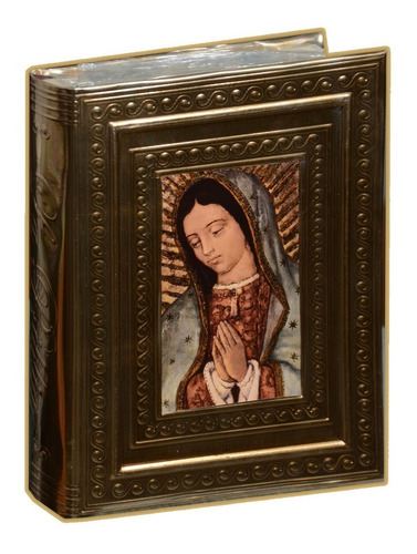 Biblia Latinoamericana Letra Grande En Repujado Virgen Busto