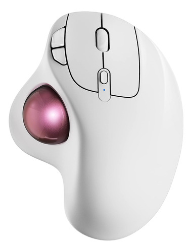 Ratón De Trackball Inalámbrico, Mouse Ergonómico Recargable,