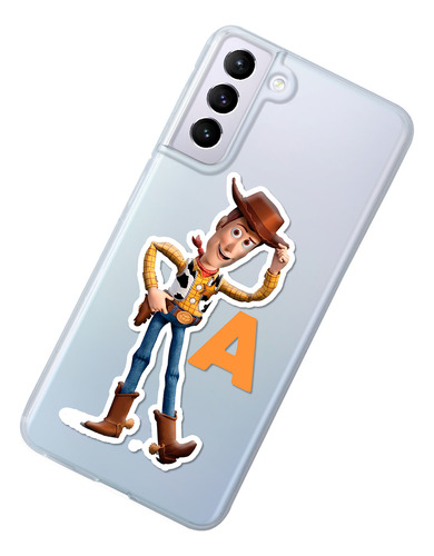 Funda Para Galaxy Woody Letra Inicial Personalizado