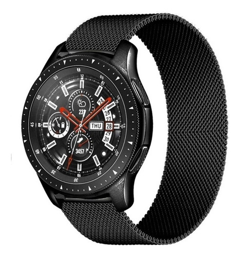 Pulseira De Aço Para Gear S3 Frontier Ou Watch 46mm Cor Preto