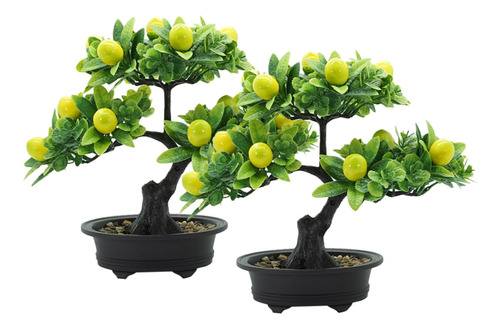 Wofashpuret 2 Piezas De Árbol Frutal Artificial, Mini Árb.