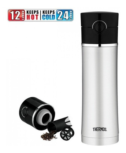 Thermos Tea Infuser. Thermo Para Infusiones. 16 Oz. Termo