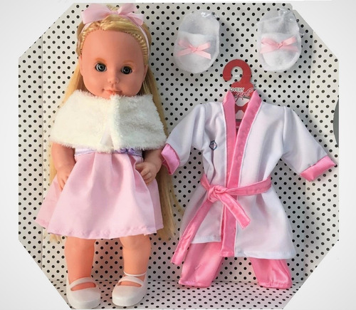 Imagen 4 de 10 de Muneca Lovely Girl C/ Set Ropa 40cm Original Pce 905 Bigshop