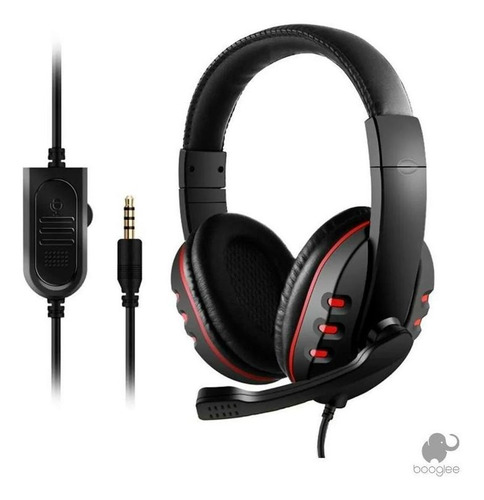 Fone De Ouvido Gamer Headset Ka903 Com Fio E Microfone Cor Vermelho Cor da luz Vermelho