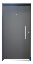 Comprar Puerta Inyectada 0.70 X 2.00. Doble Chapa Reforzada Lisa Color Gris Grafito anti-oxido