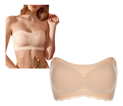 Brasier Tirante Tipo Bandeau Para Mujer Convertible Alambre