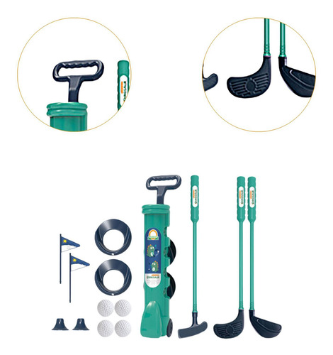 Conjunto De Golfe Infantil Com Bolas De Golfe, Conjunto Azul