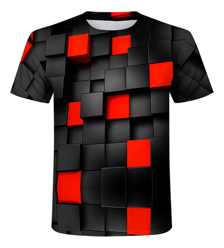 Camiseta Unisex Con Estampado 3d Blusa Diaria For Hombre O