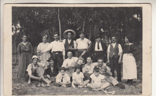 1923 Fotografia Real Postal Grupo Amigos Malvin Montevideo 