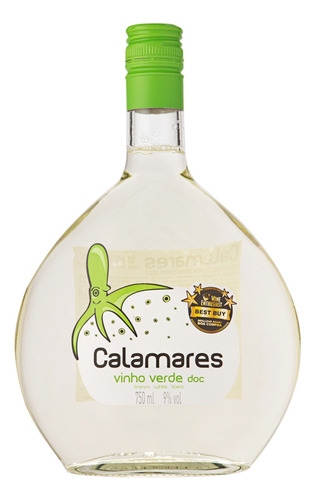 Vinho Português Branco Calamares Vinho Verde Garrafa 750ml