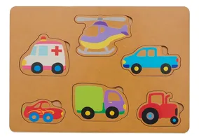 Juego Encastre Madera Didácticos Infantil Niños Color Frutas