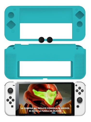 Switch Oled / Funda Protectora De Silicon +thumbs Cover Case