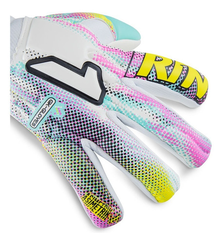 Imagen 2 de 7 de Guantes De Portero Rinat Asimetrik Stellar Semi Adult Blanco