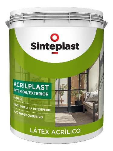 Acrilplast Látex Int/ext Blanco Sinteplast 4lt - Imagen - 