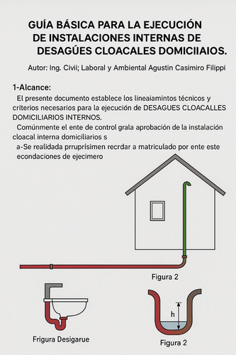 Guía(pdf) Para Ejecución De Desagües Cloacales Domiciliarios