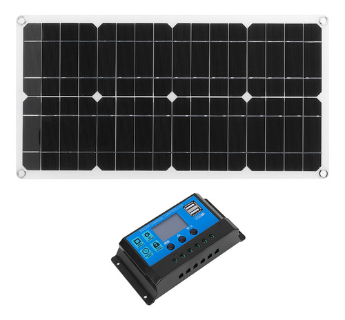 Panel Solar Usb De 25 W, 18 V, 12 V/5 V, Doble Ip65, Imperme