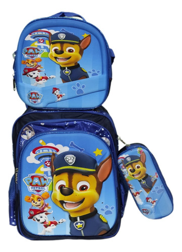 Mochila Primaria Paw Patrol Combo 3 Piezas.incluye Lonchera Y Lapicera (Reacondicionado)