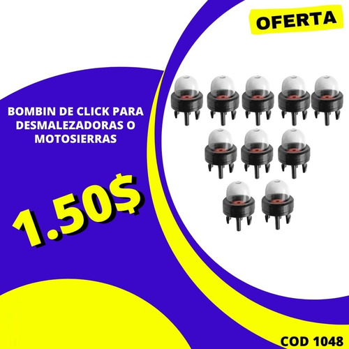 Imagen 1 de 2 de Bombin De Click Desmalezadora - Motosierra Tienda Cod 1048 