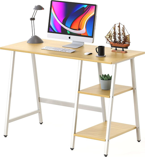 Escritorio Para Computadora Trestle Home Office, Roble