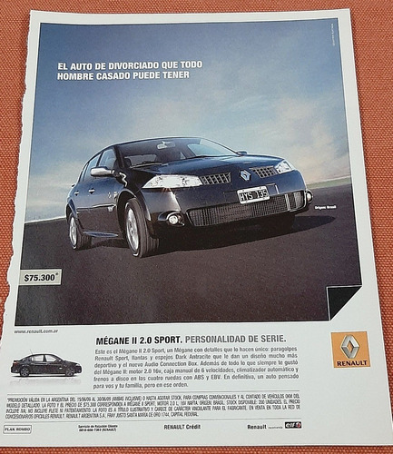 Publicidad Renault Mégane Ii 2.0 Sport 2009