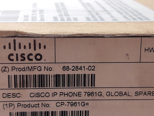 Telefono Ciscco Modelo Cp-7961g Como Nuevo (Reacondicionado)