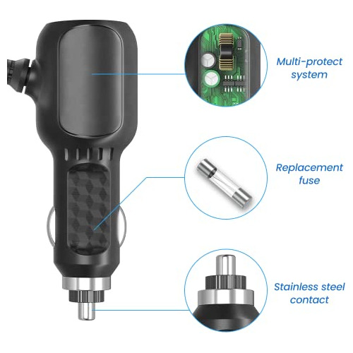 Cargador De Coche Xwartre De 12 V Con Puertos Usb Duales De