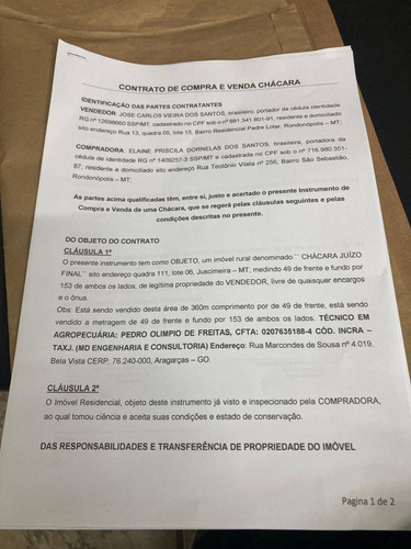 Chácara Juízo Final,próximo De Juscimeira 55km Rondonópolis
