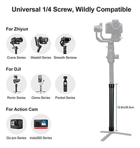 Extensión De Fibra De Carbono Monopod Pole Para Dji Ronin Dh