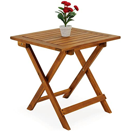 Mesa Auxiliar Adirondack De Madera De Acacia De 18x18 P...