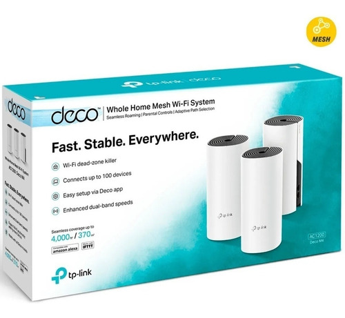 Tp-link Mesh Wifi Sistema Router Ac1200, Deco M4 (3-pack)