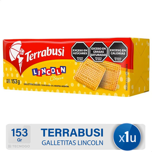 Galletitas Terrabusi Lincoln Sabor Coco Dulces Mejor Precio