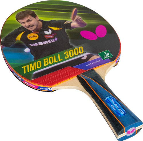 Paleta De Ping Pong Butterfly Timo Boll 3000 - Olivos