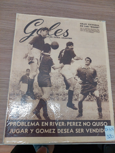 Revista Goles 320 27/7/1954