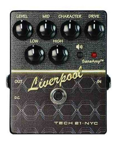  Pedal Preamp-dist. Sansamp Tech 21 Liverpool Distortion V2