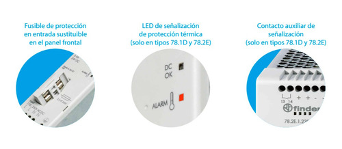 Fuente Conmutada Riel 24 V Dc 10a 240w Finder 782e12302414