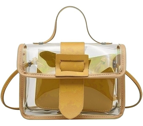 Bolso Transparente Simple De Moda Para Mujer