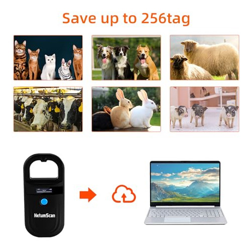 Netumscan Pack: Lector De Microchip Para Mascotas Recargable