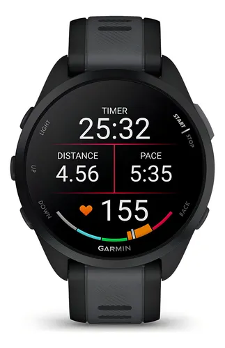 Gps Garmin Forerunner 165 Music Preto E Cinza 010-02863-30 Pulsei...