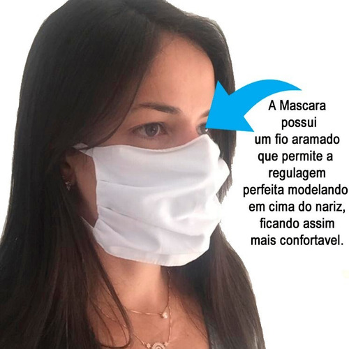 Máscara De Rosto 5 Unidades Reutilizável Envio Imediato